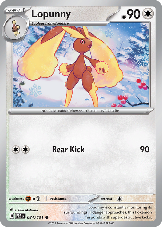Lopunny Prismatic Evolutions 84