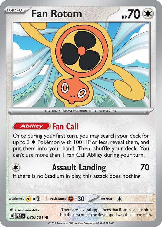 Fan Rotom Prismatic Evolutions 85