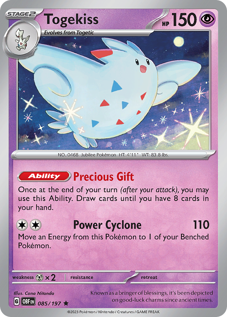Togekiss Obsidian Flames 85