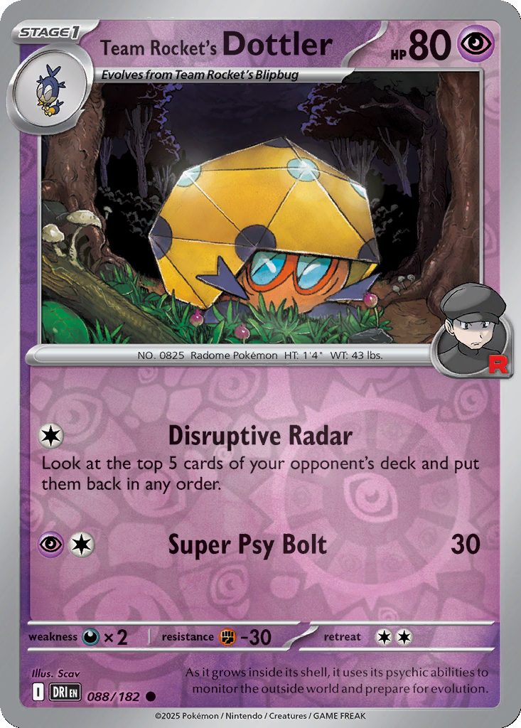 Team Rocket's Dottler [Reverse Holo] #88