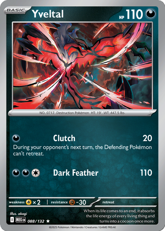 Yveltal [Reverse Holo] #88