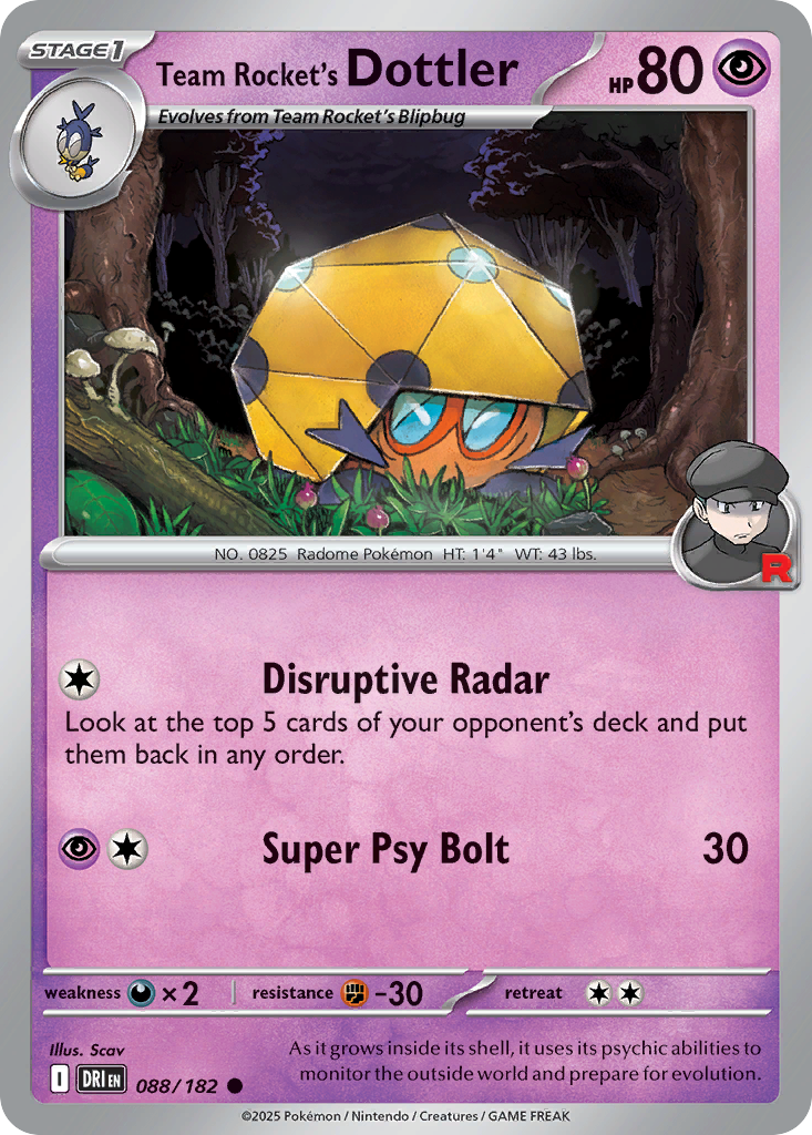 Team Rocket's Dottler Destined Rivals 88