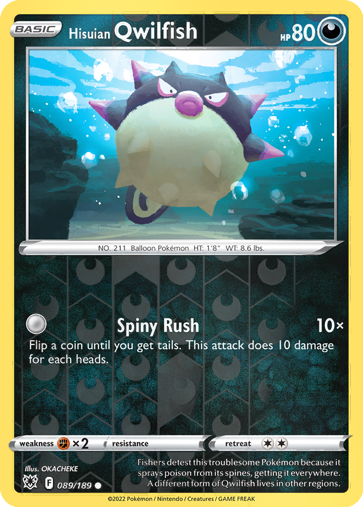 Hisuian Qwilfish [Reverse Holo] #89