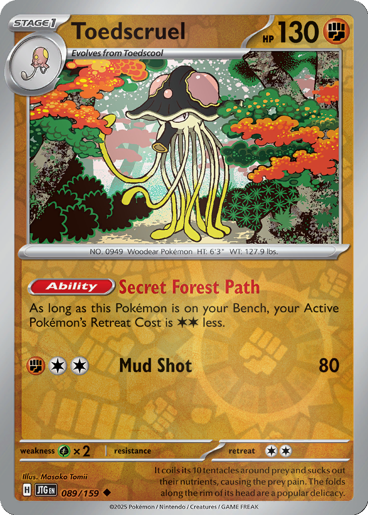 Toedscruel [Reverse Holo] #89