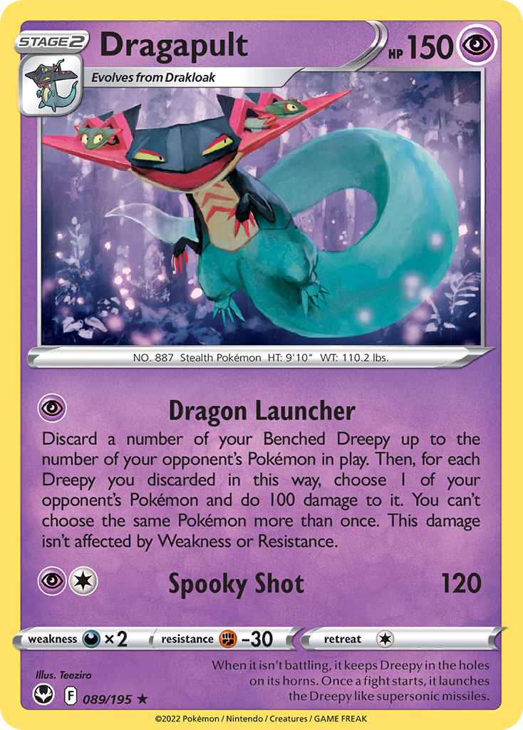 Dragapult Silver Tempest 89