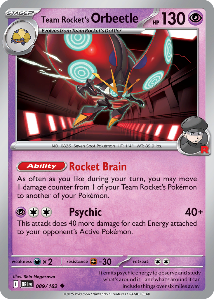 Team Rocket's Orbeetle Destined Rivals 89
