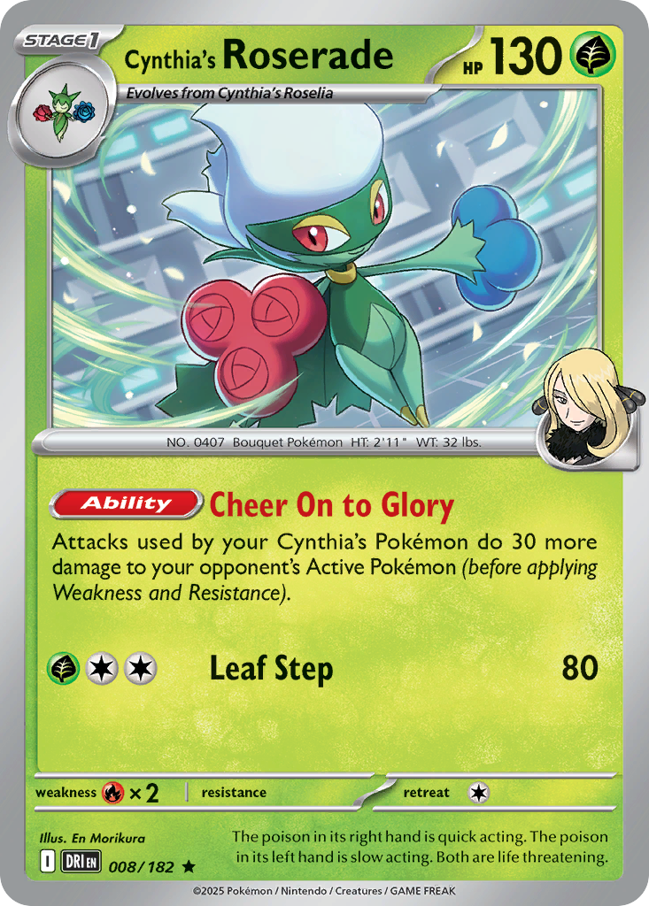 Cynthia's Roserade Destined Rivals 8