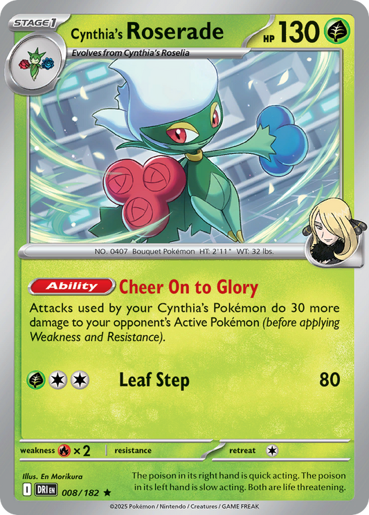 Cynthia's Roserade Destined Rivals 8