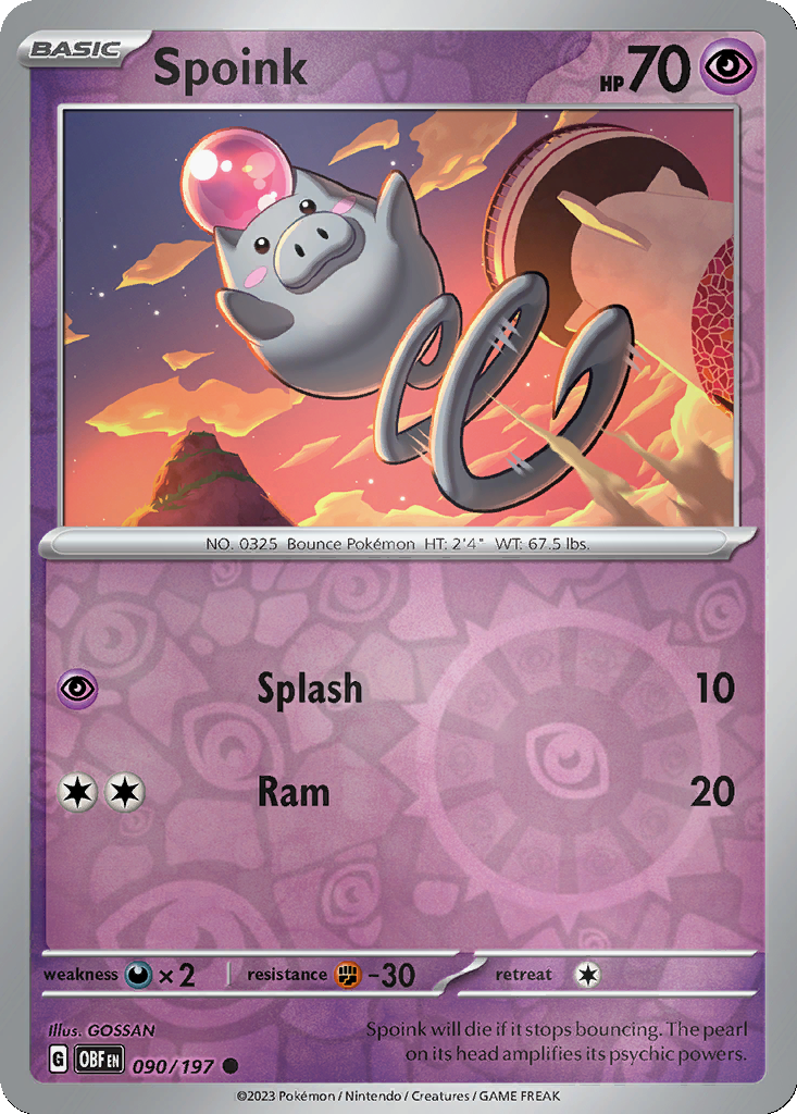 Spoink [Reverse Holo] #90