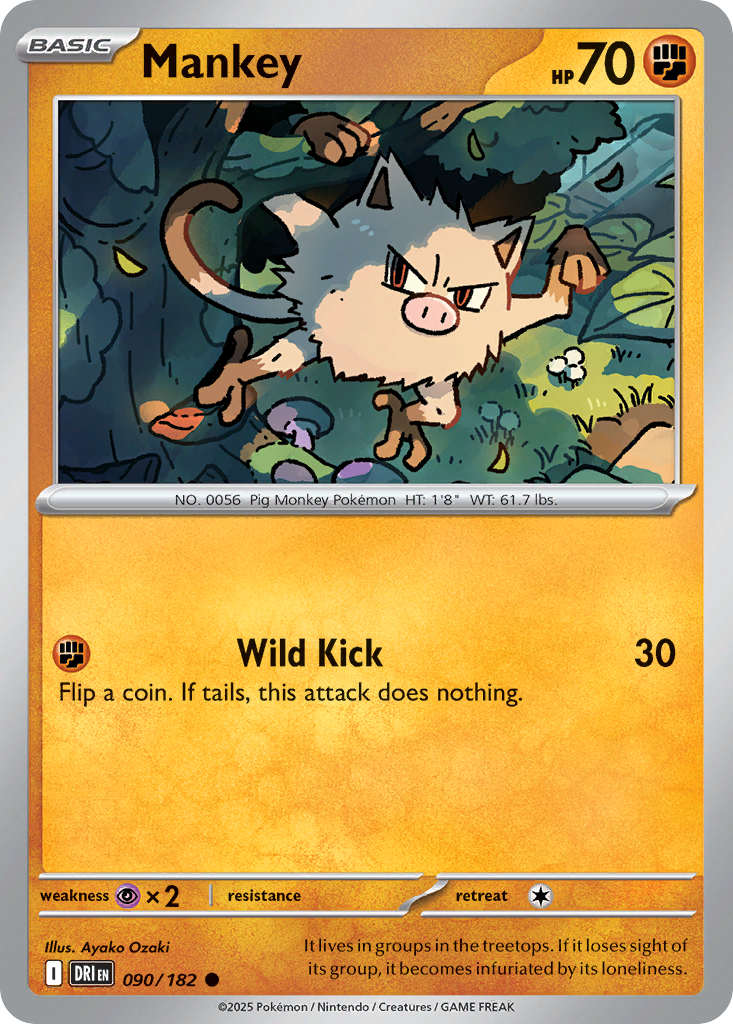 Mankey Destined Rivals 90