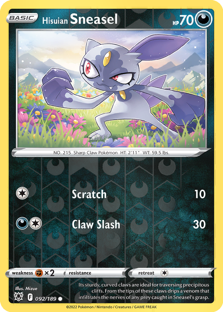 Hisuian Sneasel [Reverse Holo] #92