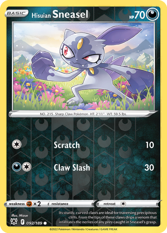 Hisuian Sneasel [Reverse Holo] #92