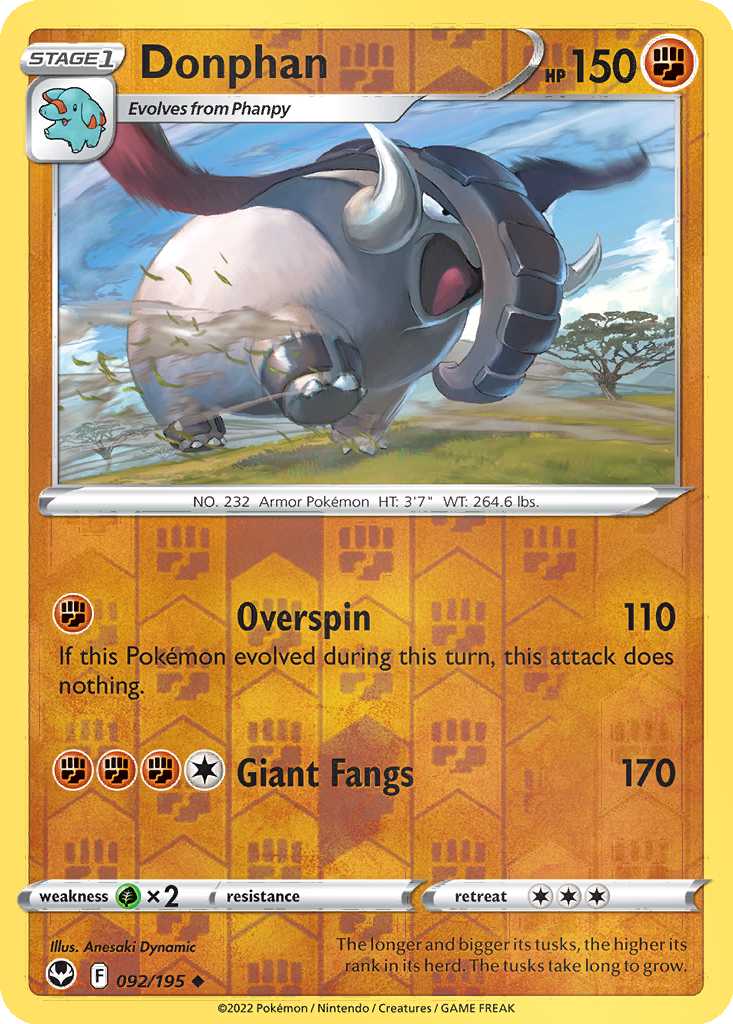 Donphan [Reverse Holo] #92