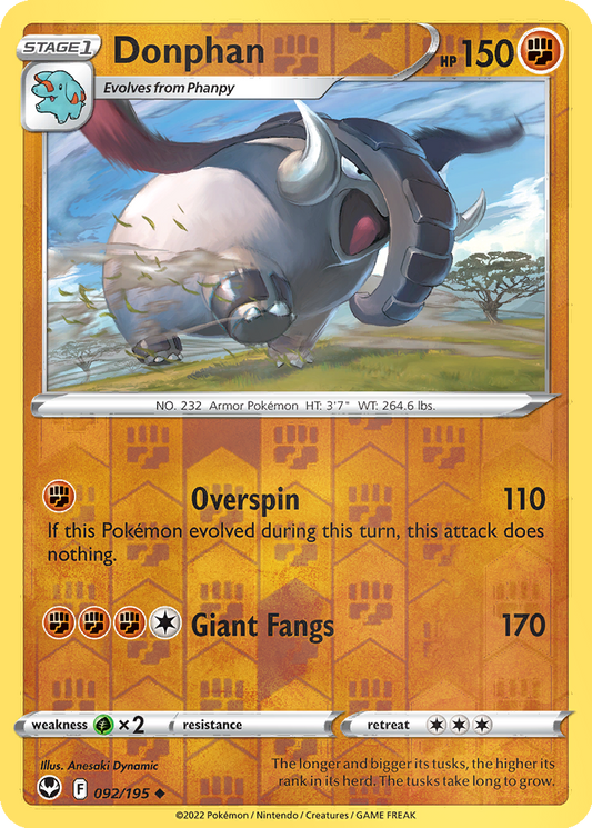 Donphan [Reverse Holo] #92