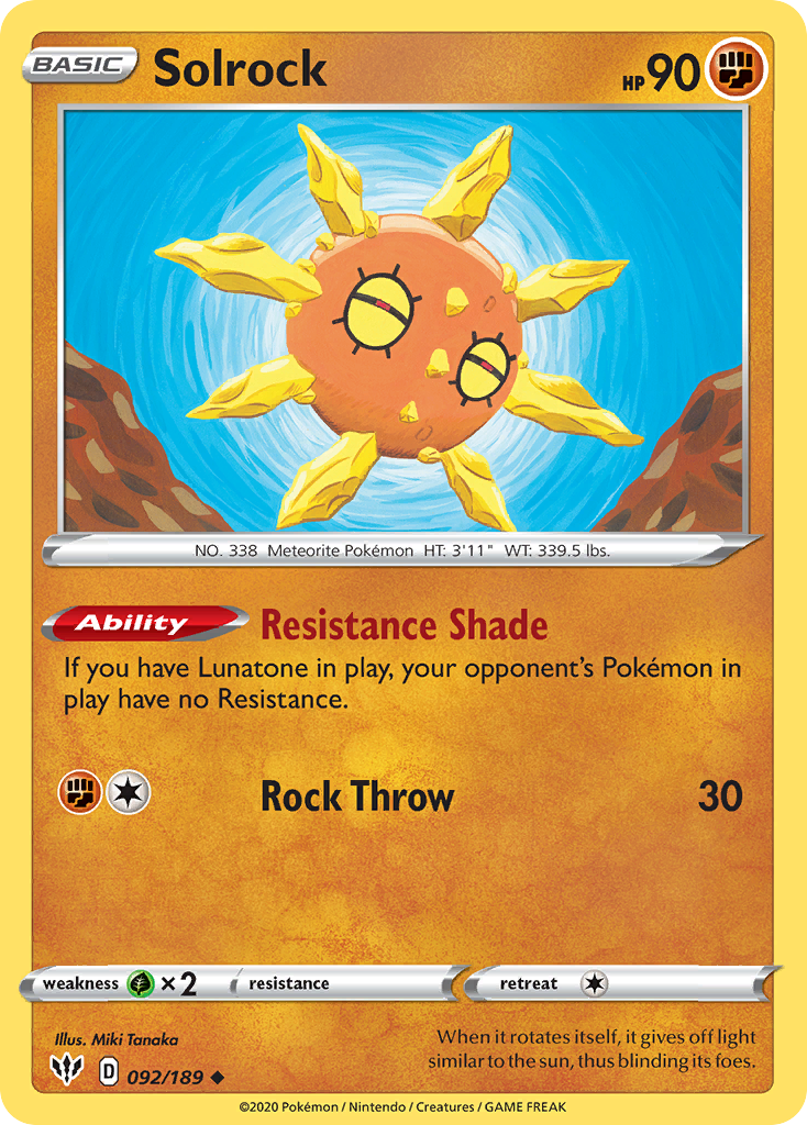 Solrock Darkness Ablaze 92