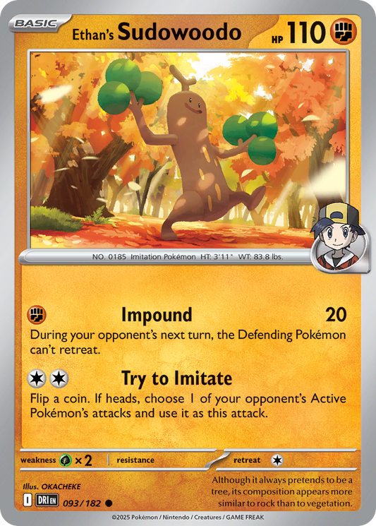 Ethan's Sudowoodo Destined Rivals 93