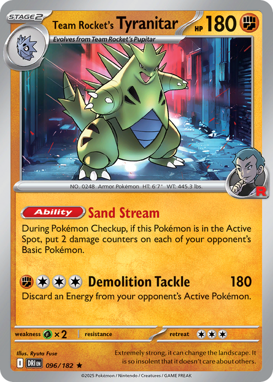 Team Rocket's Tyranitar #96