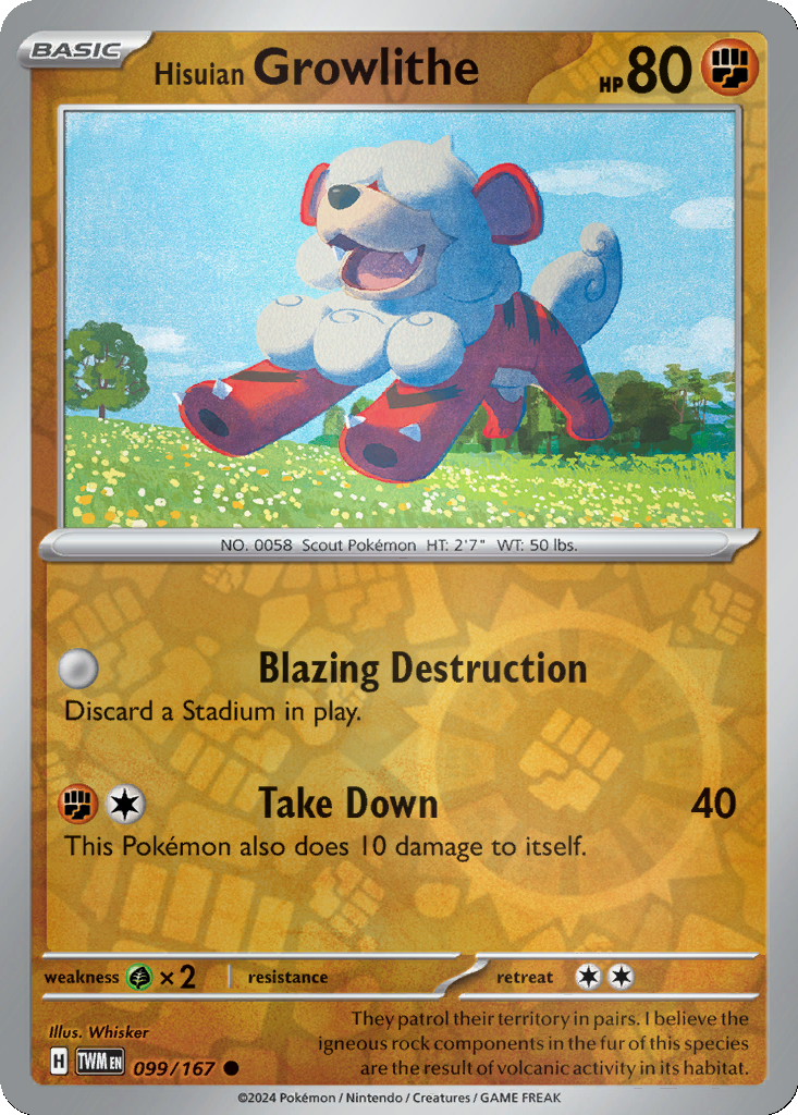 Hisuian Growlithe [Reverse Holo] #99