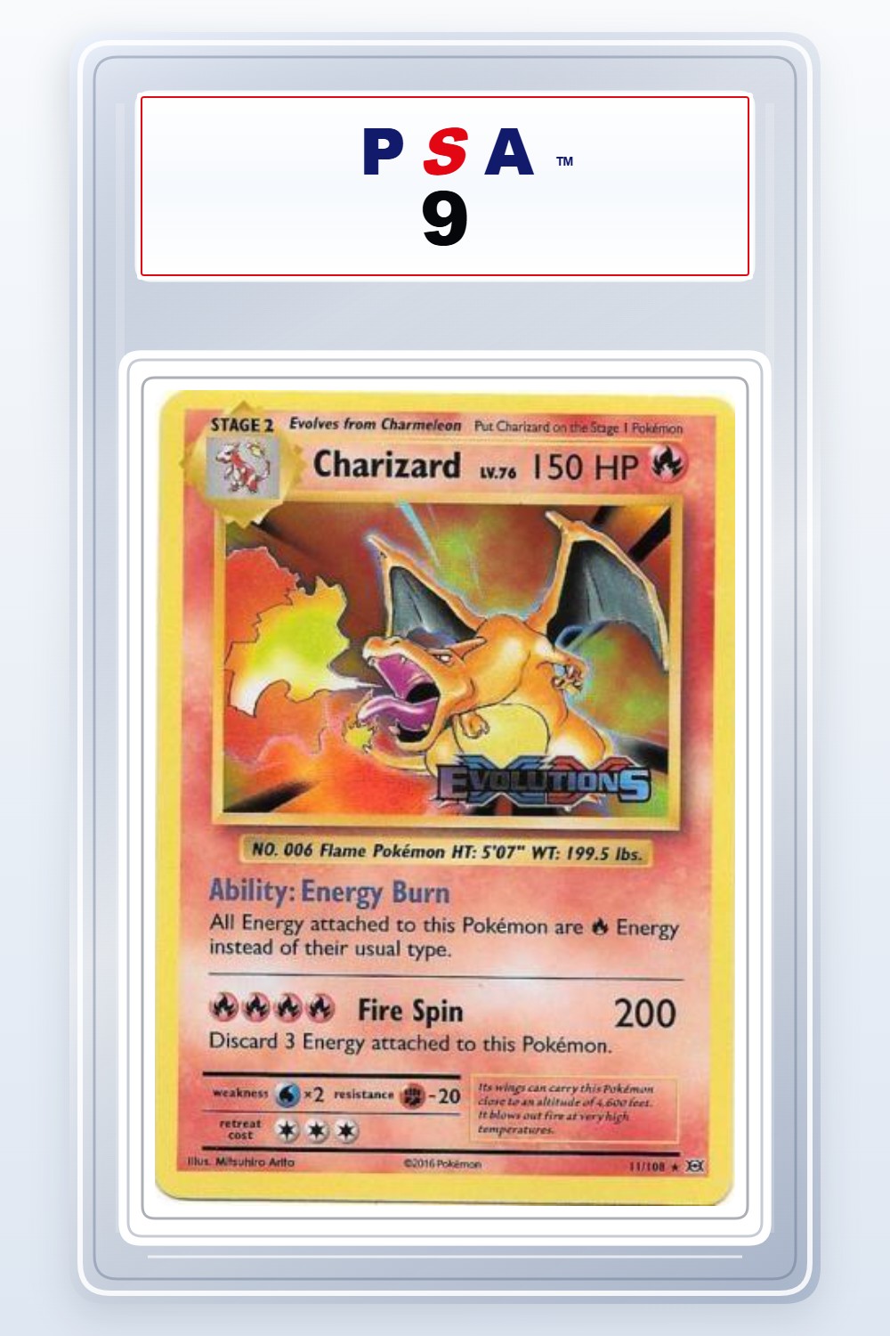 Charizard [Prerelease] #11 PSA 9