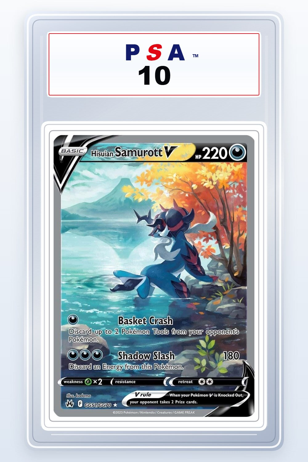 Hisuian Samurott V #GG51 PSA 10