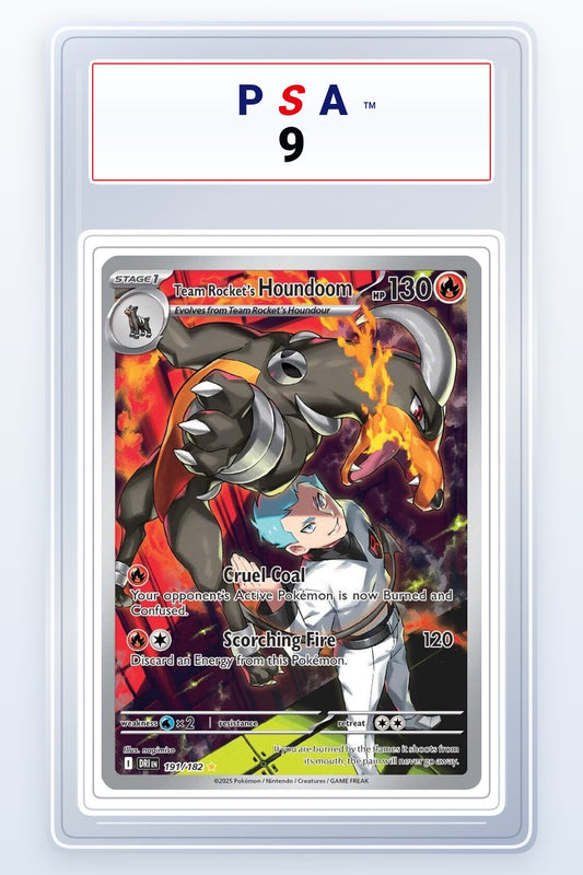Team Rocket's Houndoom #191 PSA 9