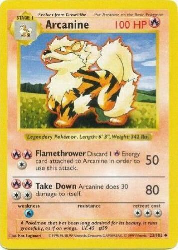 Arcanine [Shadowless] #23