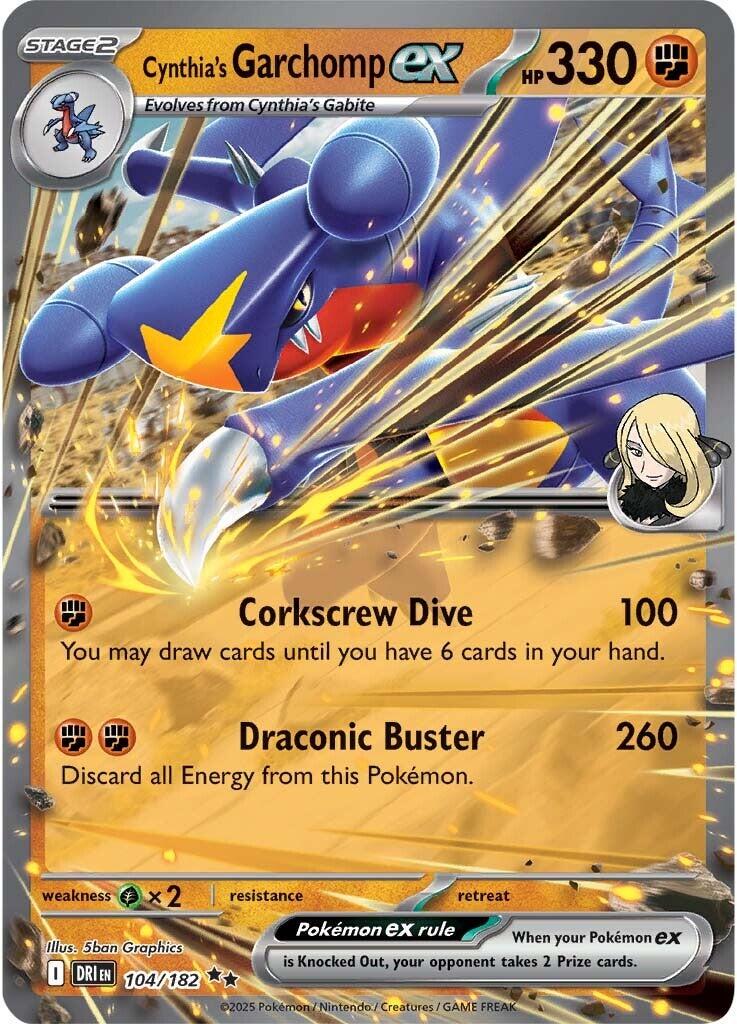 Cynthia's Garchomp ex #104