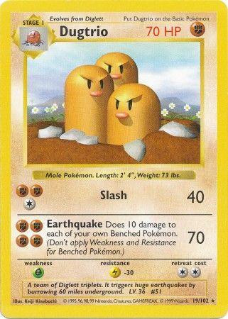Dugtrio [Shadowless] #19