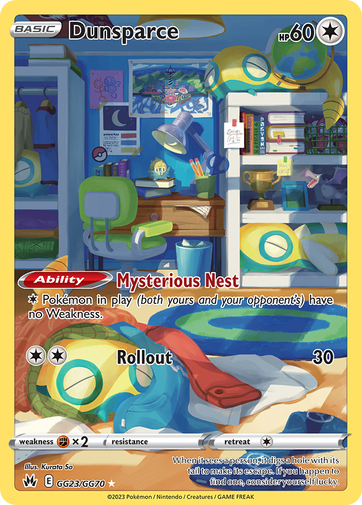 Dunsparce Crown Zenith Galarian Gallery GG23