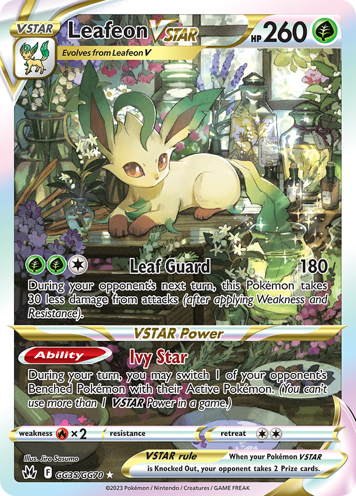 Leafeon VSTAR Crown Zenith Galarian Gallery GG35
