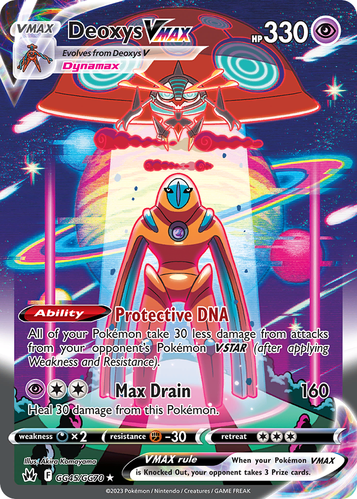 Deoxys VMAX Crown Zenith Galarian Gallery GG45