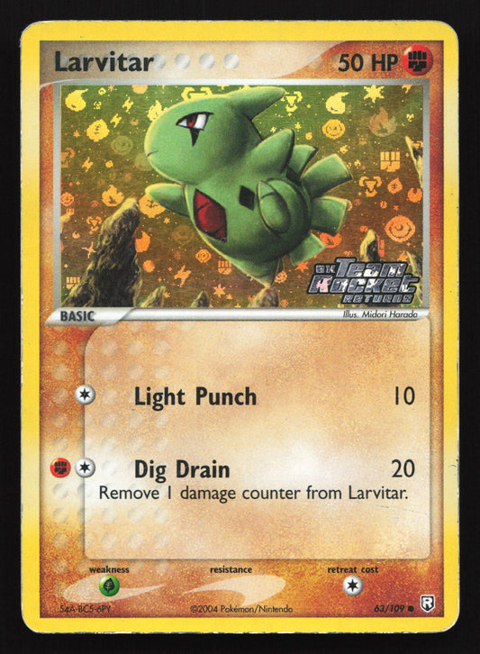 Larvitar [Reverse Holo] #63