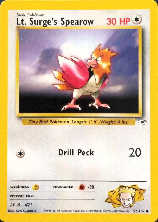 Lt. Surge's Spearow #52