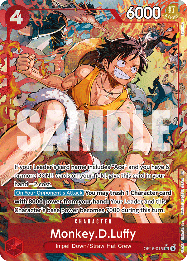 Monkey.D.Luffy The Time of Battle OP16-015