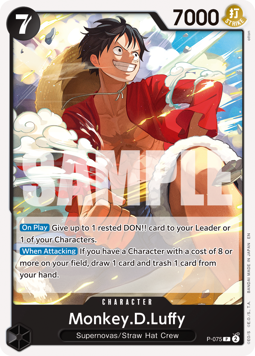 Monkey.D.Luffy - P-075 (Pirate Foil) Premium Booster -The Best- Vol. 2 P-075