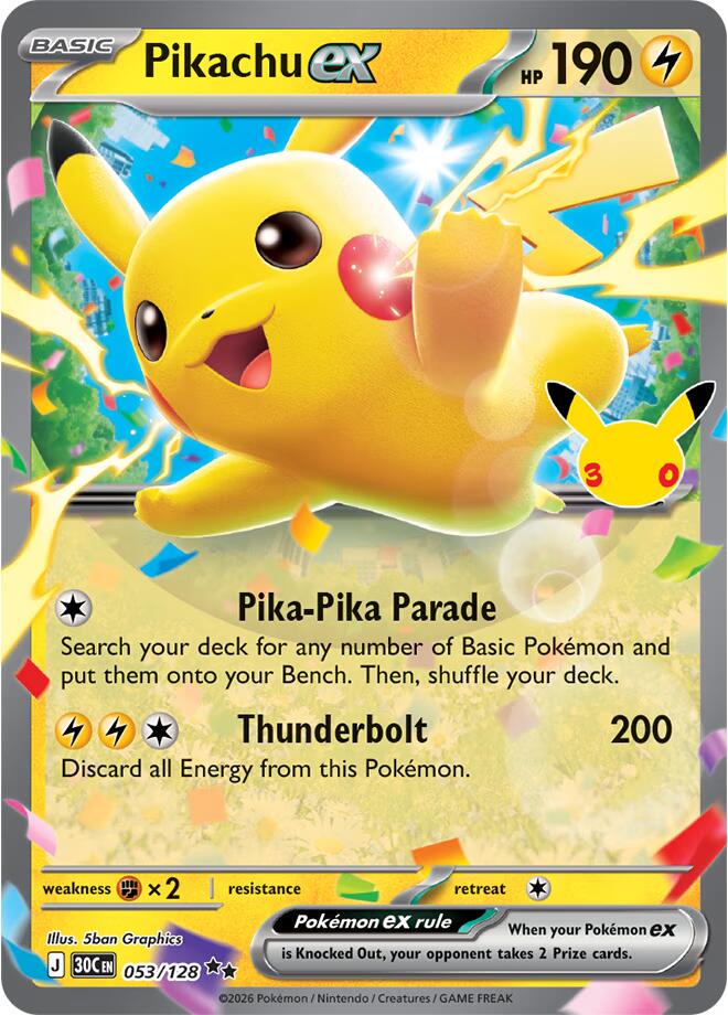Pikachu ex #53