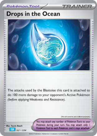 Drops in the Ocean TCG Classic: Blastoise Deck 21