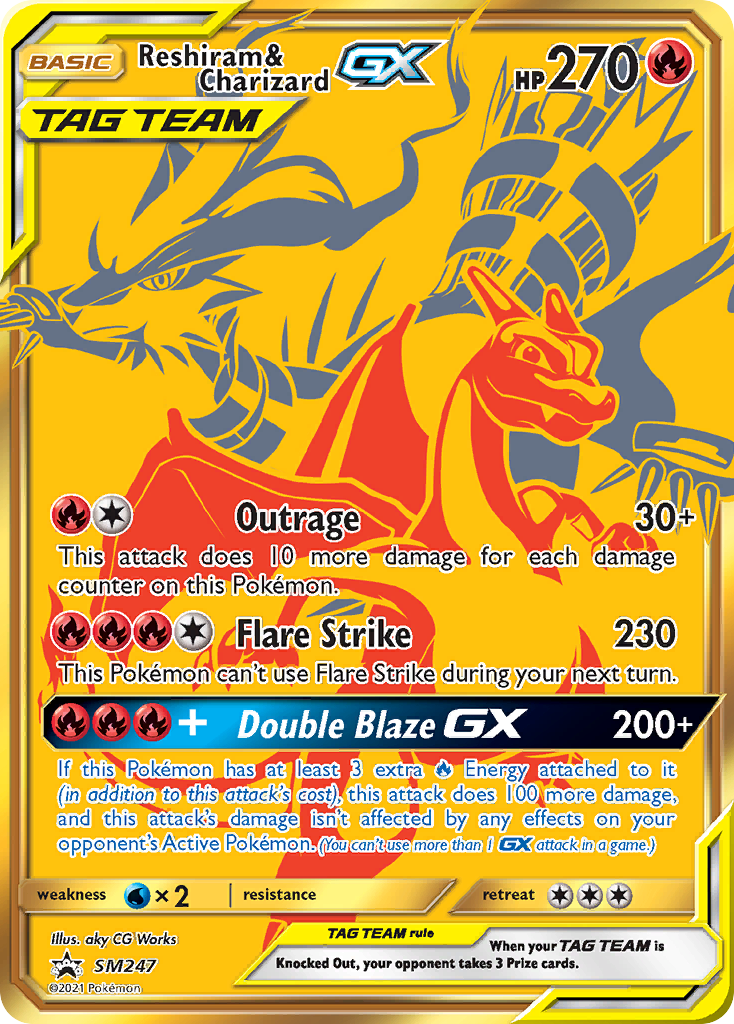 Reshiram & Charizard-GX SM Black Star Promos SM247