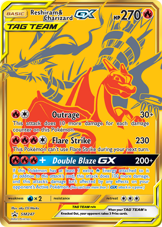 Reshiram & Charizard-GX SM Black Star Promos SM247