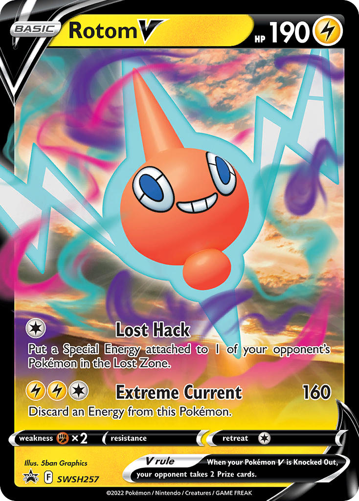 Rotom V SWSH Black Star Promos SWSH257