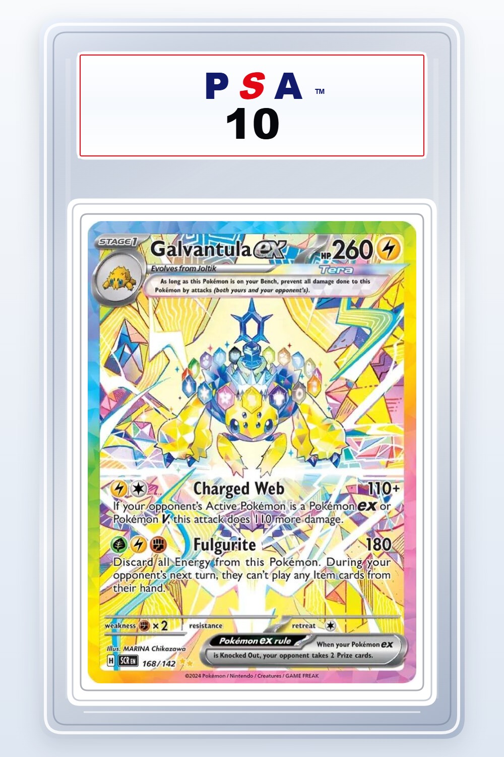 Galvantula ex #168 PSA 10