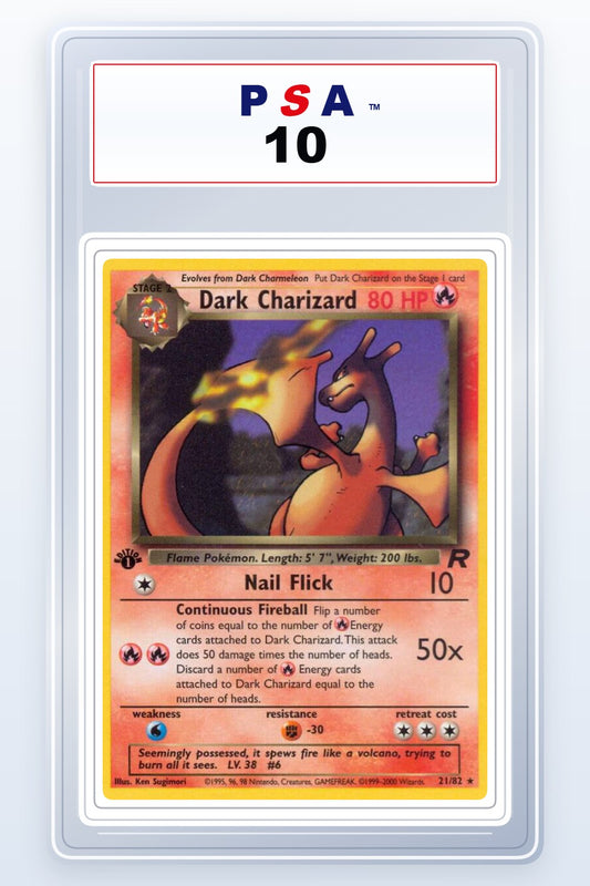 Dark Charizard [1st Edition] #21 PSA 10