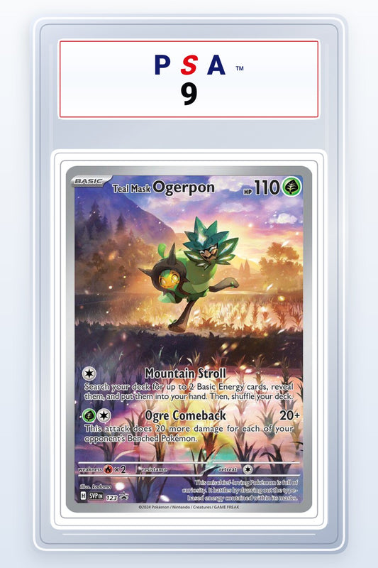Teal Mask Ogerpon #123 PSA 9