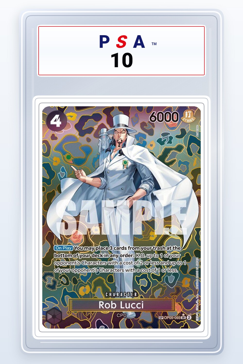 Rob Lucci [SP] OP05-093 PSA 10