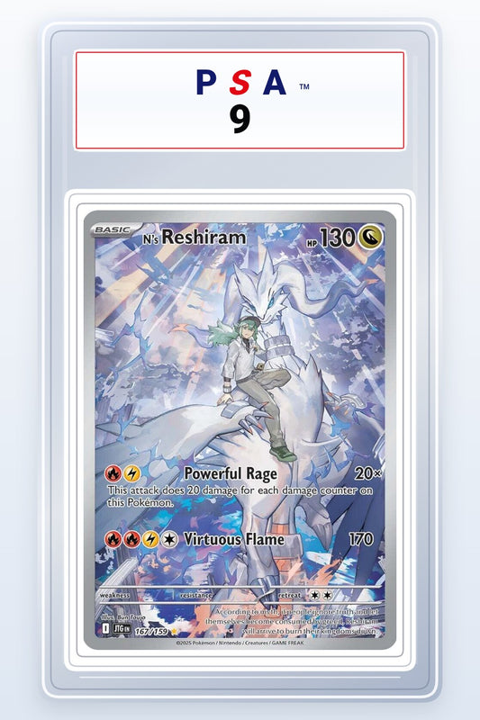 N's Reshiram #167 PSA 9