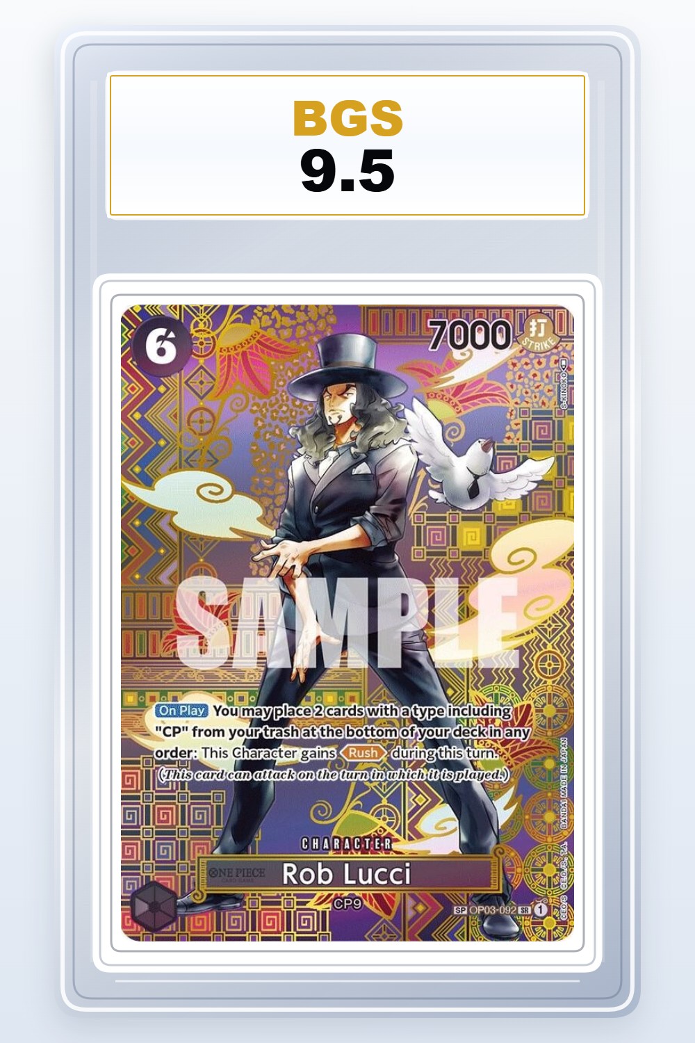 Rob Lucci [SP] OP03-092 BGS 9.5