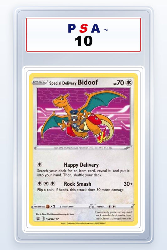 Special Delivery Bidoof #SWSH177 PSA 10