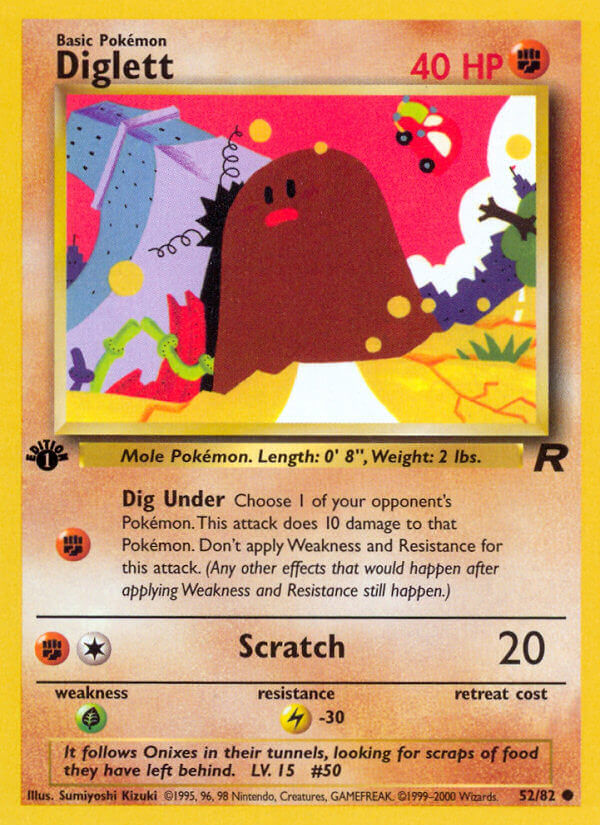 Diglett Team Rocket 52