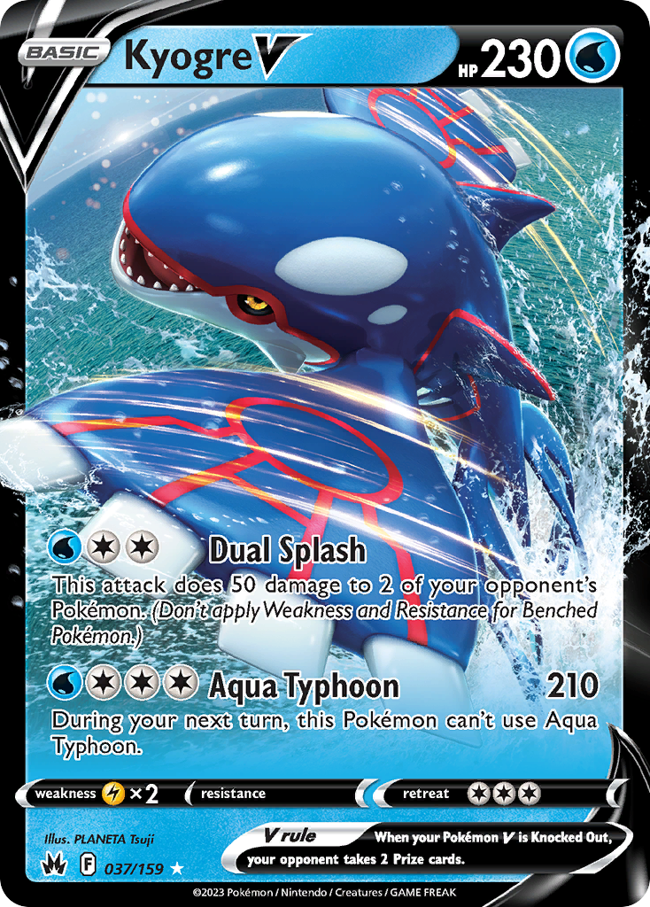 Kyogre V Crown Zenith 37