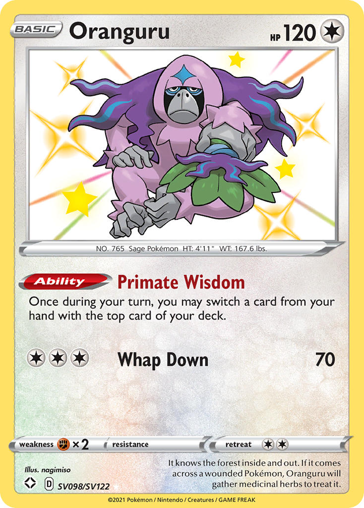 Oranguru Shining Fates sv098